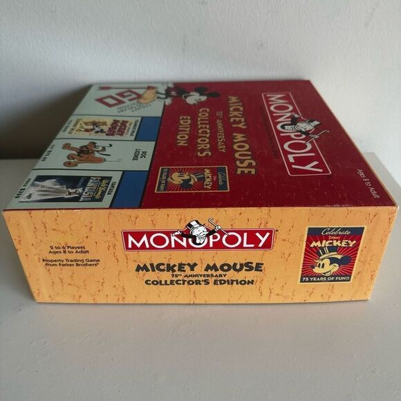 Monopoly Disney Mickey Mouse 75th Anniversary Collector Edition Board Game - Picture 3 of 7